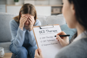 Online OCD therapy session using ERP and CBT techniques for adults in New York and Florida