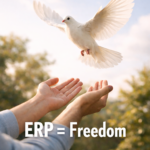 Exposure and response prevention is the egolden standard treatment for OCD and is symbolized by dove representing freedom from OCD